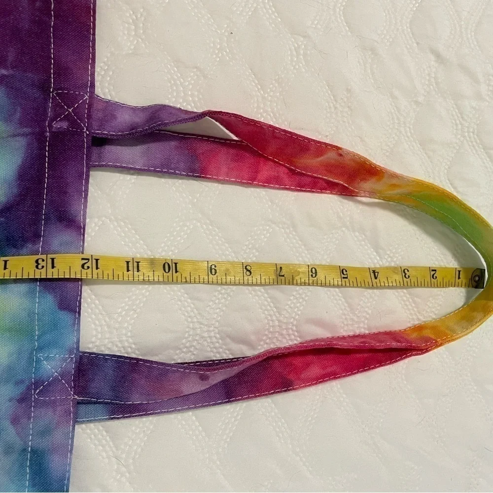 Beautiful hand crafted tie dye canvas heavy duty bag